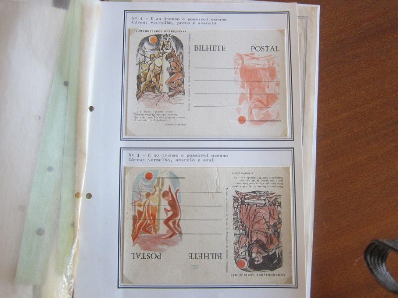 0022 (29).JPG -     Lote:    22      Inteiros Postais      Lotes Especiais       Descrição:      Portugal    1960 &mdash; 5.º Centenário da Morte do Infante D. Henrique. OM146, tipos A, B. C e D. Estudo especializado com 44 provas progressivas e de cor de toda a emissão. Único conjunto conhecido.         PRV       Valor Base:     &euro; 500,00     Valor Venda:     Retirado     